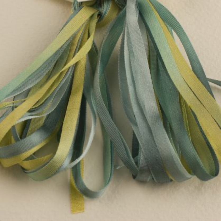 Paua Shell 3.5mm Ribbon Silk