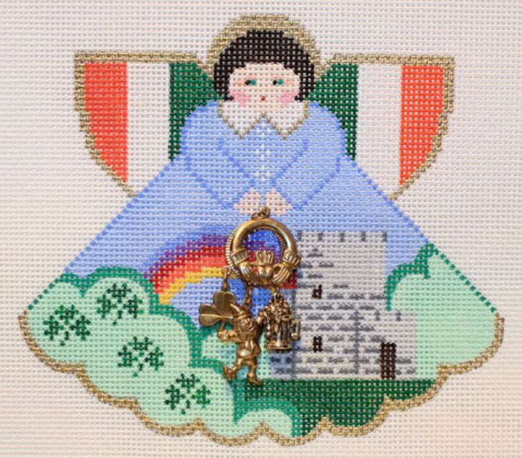 Ireland Angel with Charm Canvas