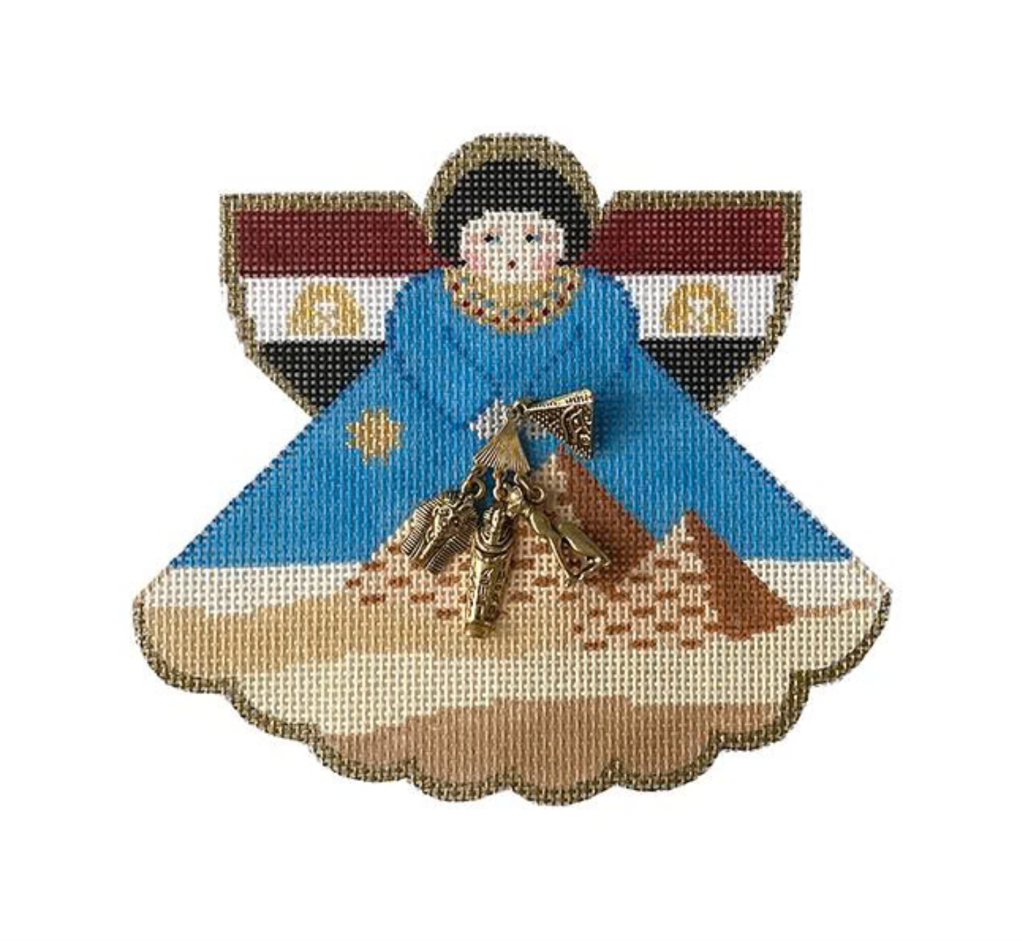 Egypt Angel with Charm Canvas