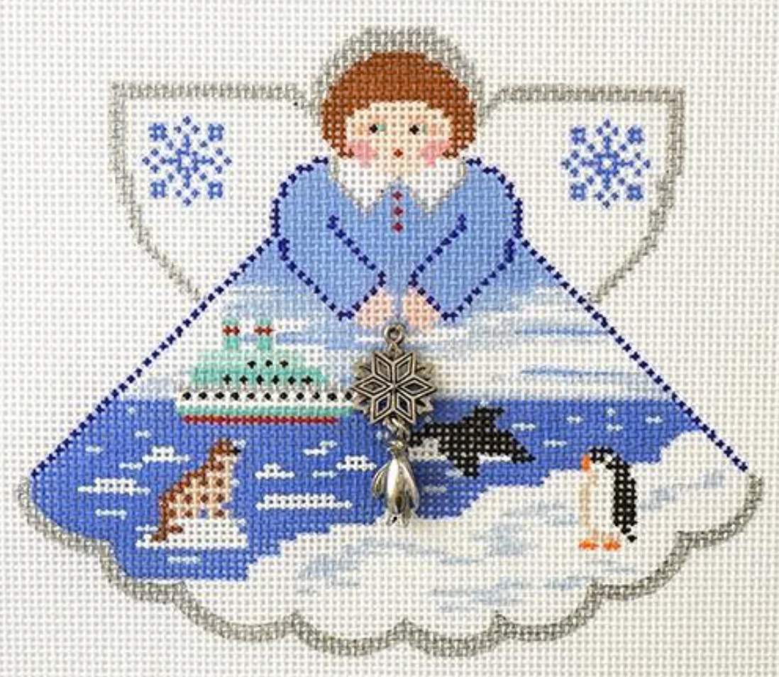 Antarctica Angel with Charm Canvas