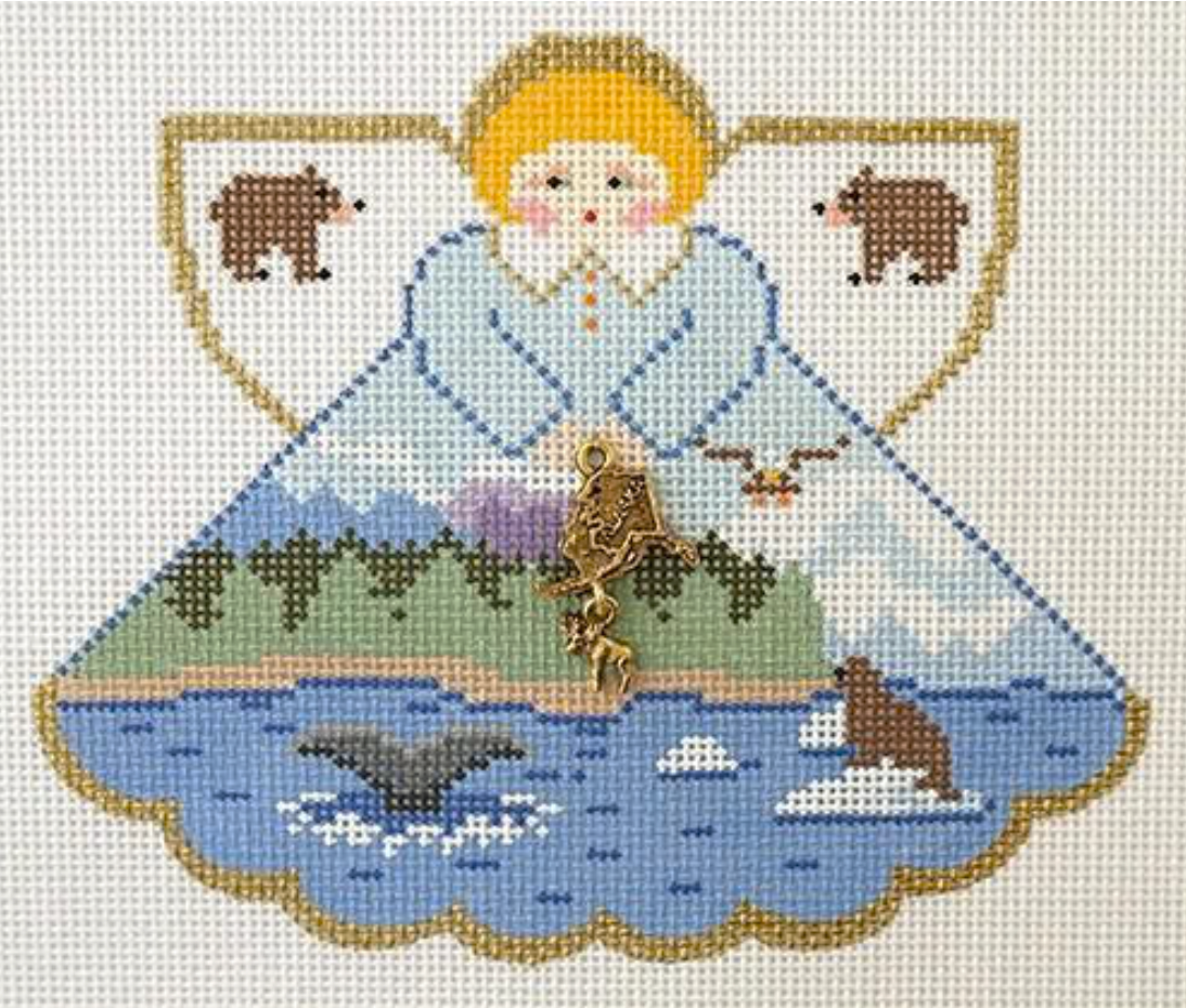 Alaska Angel with Charm Canvas