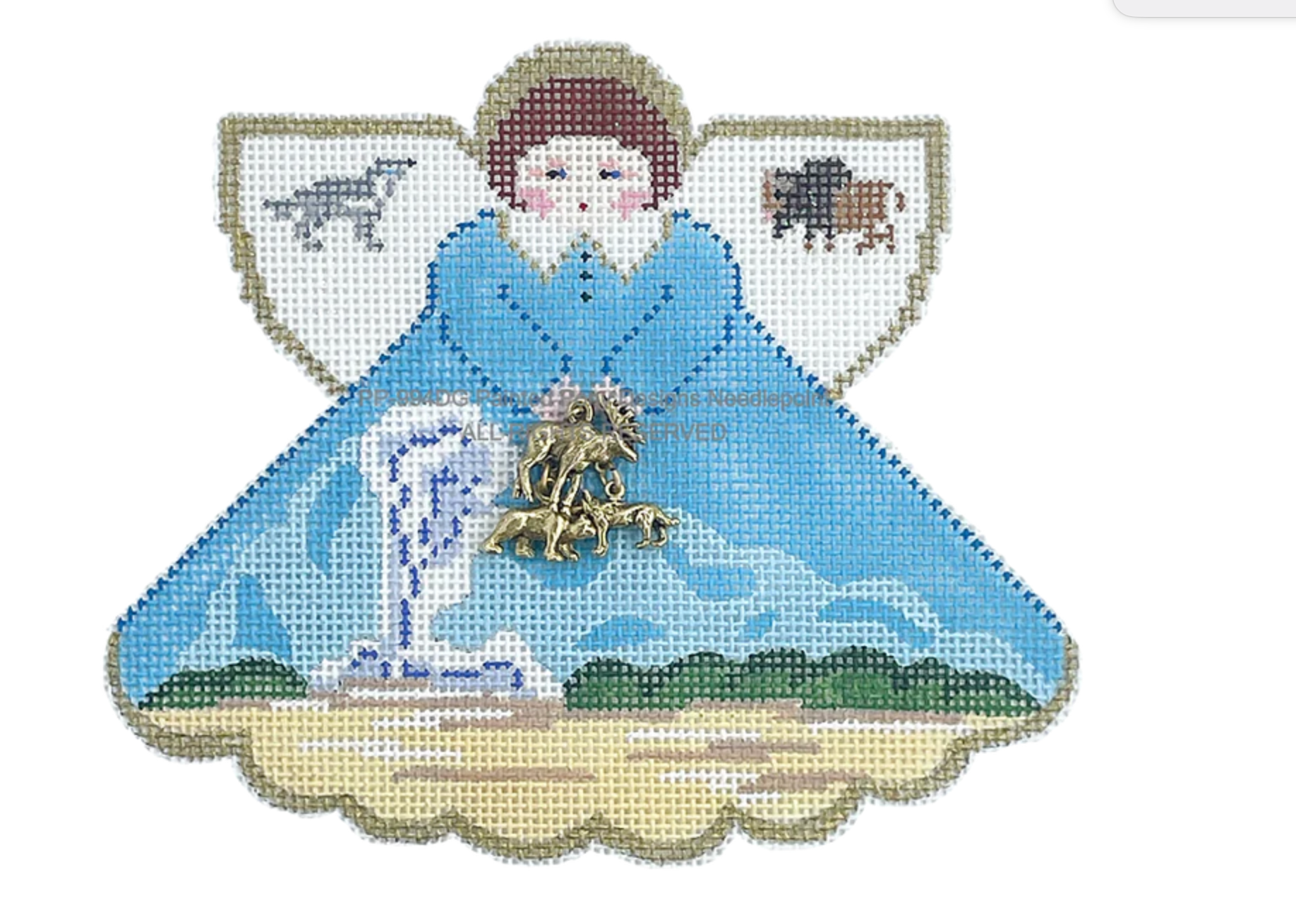 Yellowstone Angel with Charm Canvas