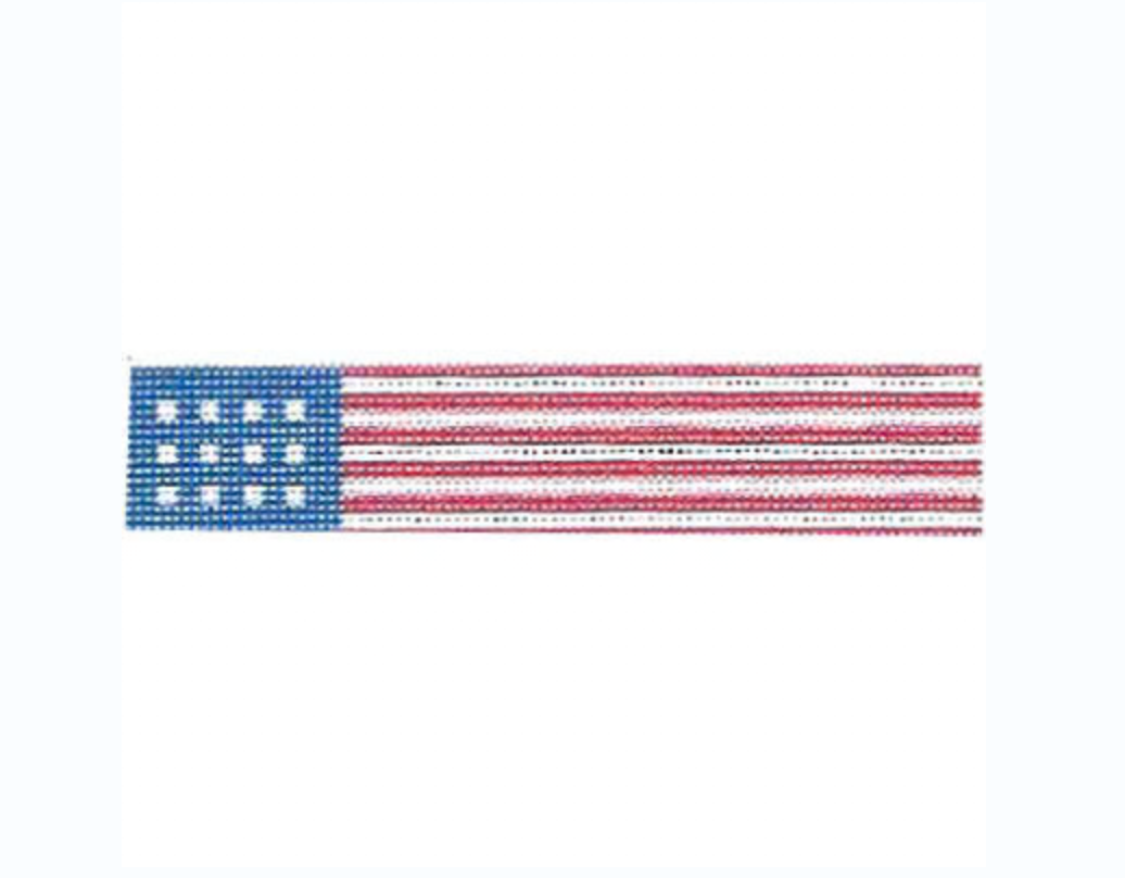 American Flag Key Fob Canvas