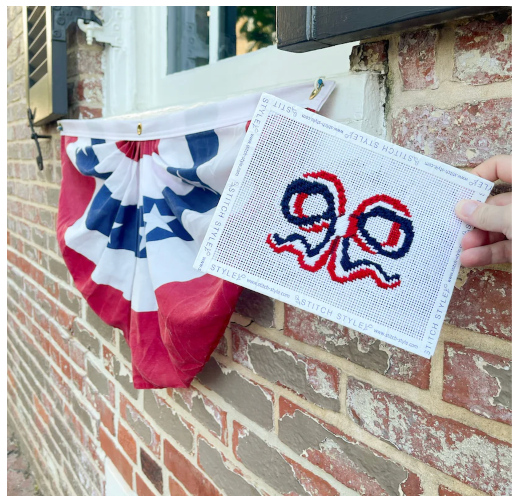 Patriotic Bow - 13m Canvas