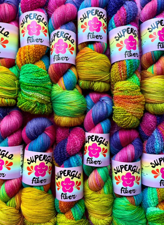 Rainbow Shimmer Sock (1) 75% Wool + Sparkles