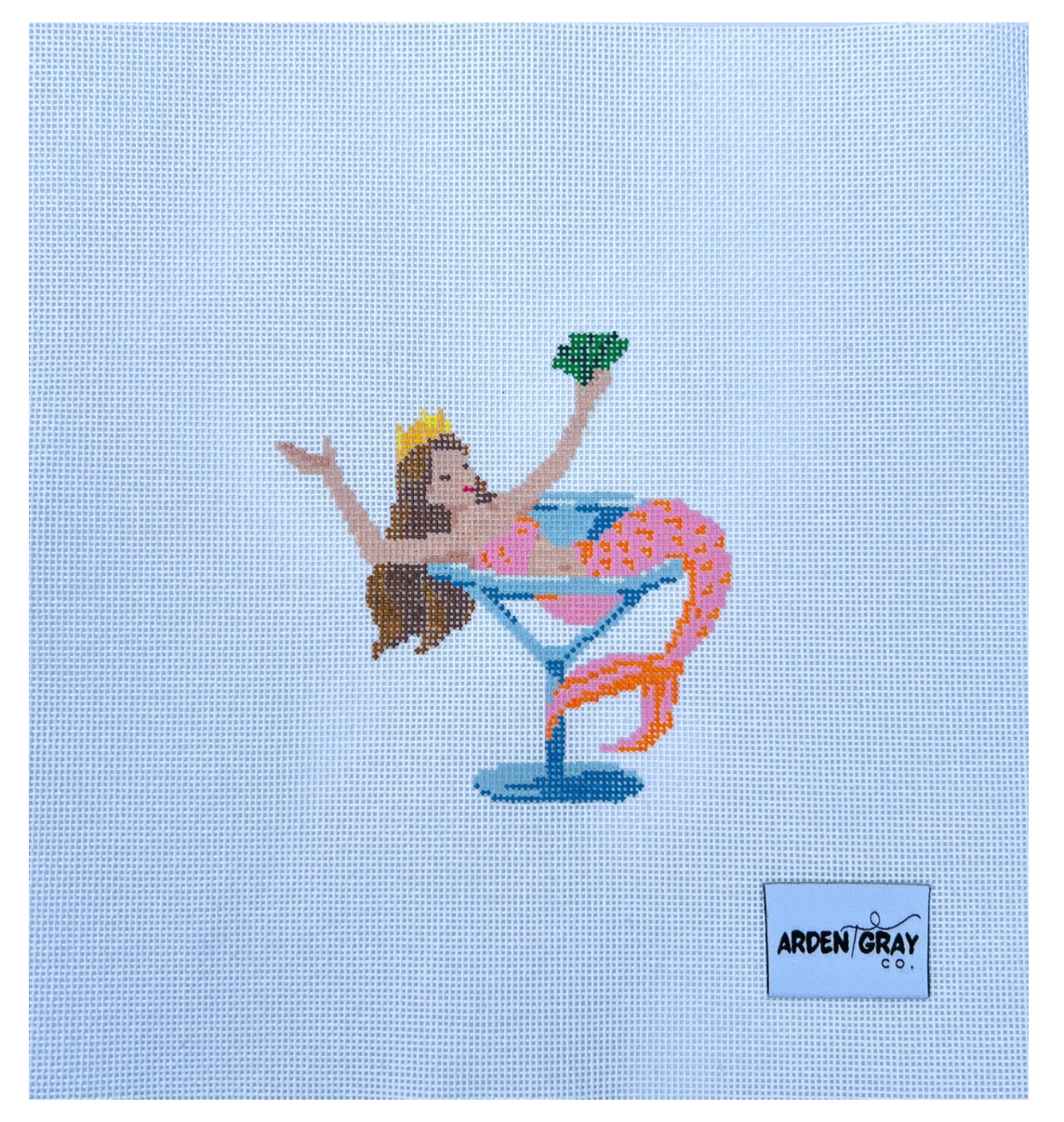 Mer-tini Mermaid Canvas
