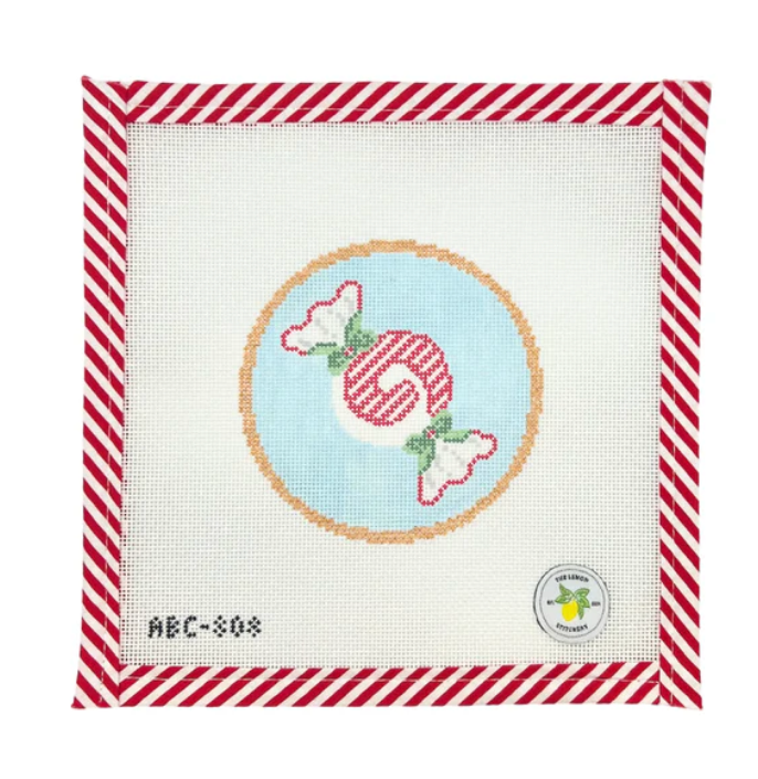 Peppermint Candy Round - Vintage Dessert Series Canvas