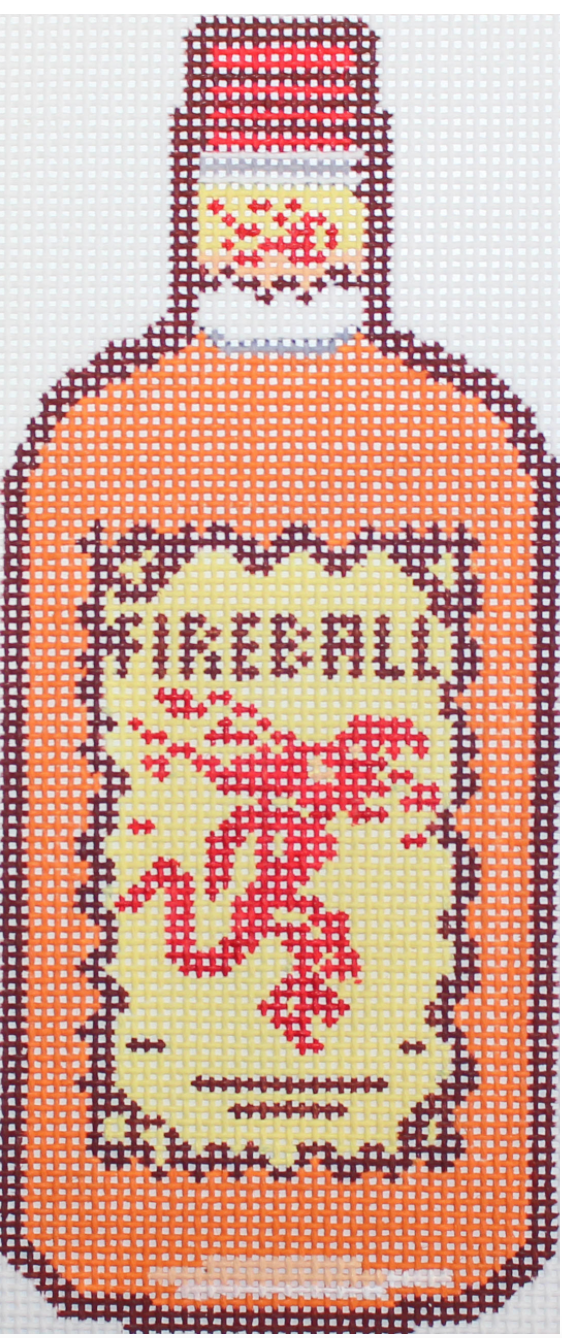 Fireball Bottle Canvas
