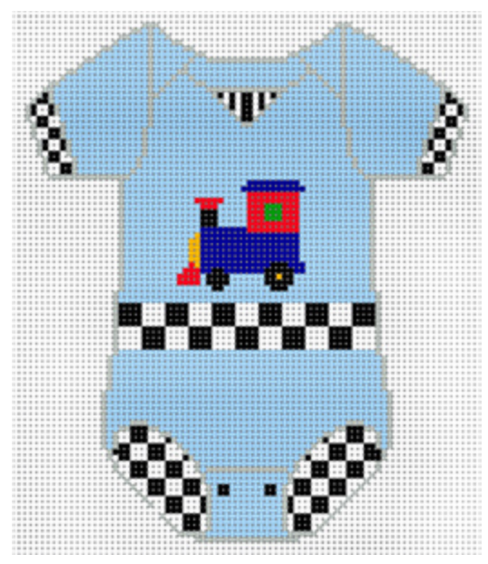 Baby Onesie - Train Canvas