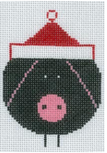 Pigs are Big Ornament Canvas