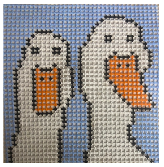 Two Quacks Round Canvas