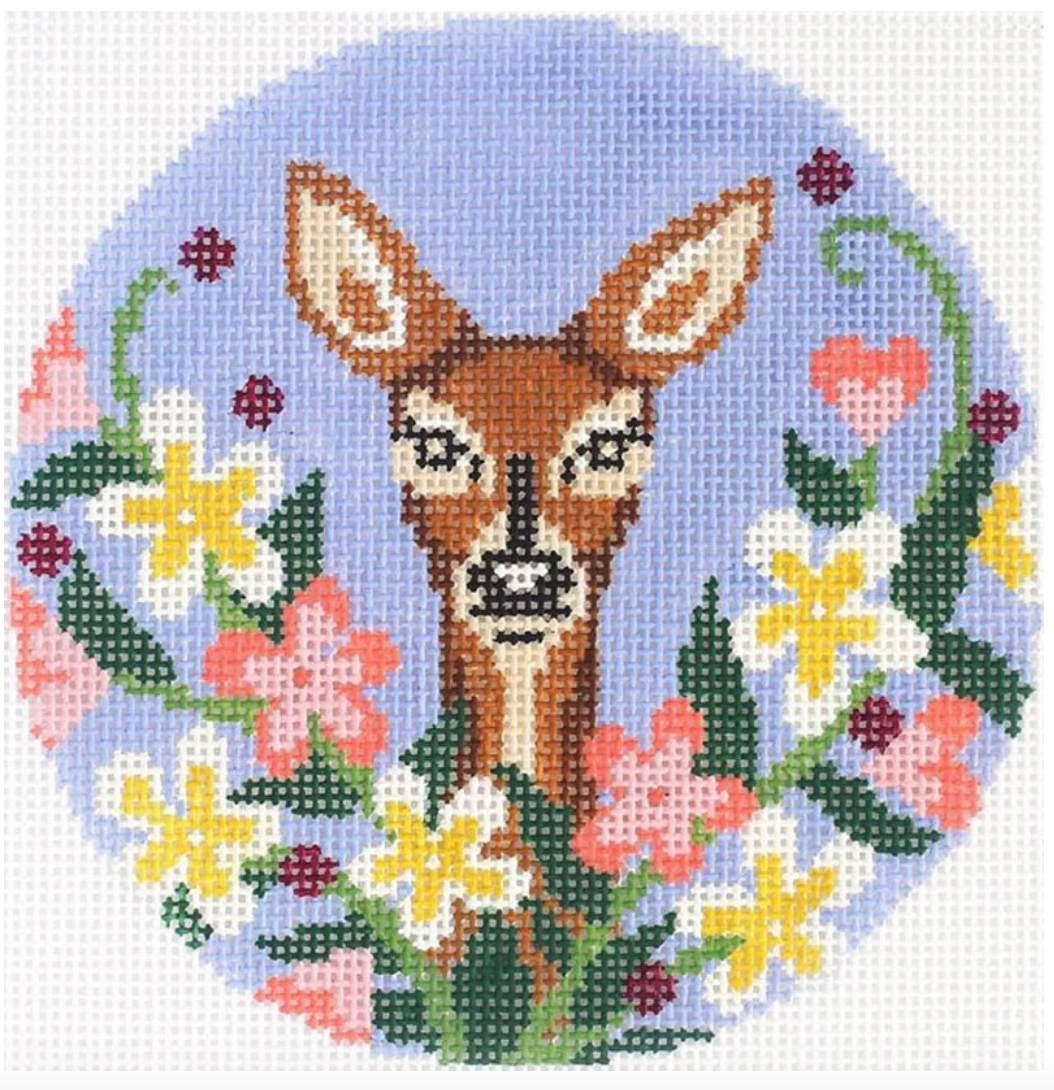 Wildflower Doe Ornament Canvas
