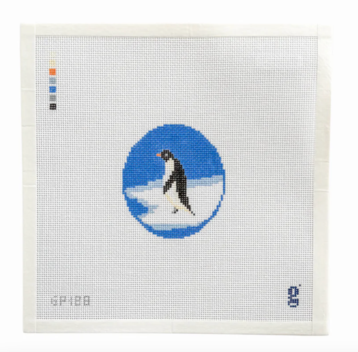 Penguin Oval Canvas