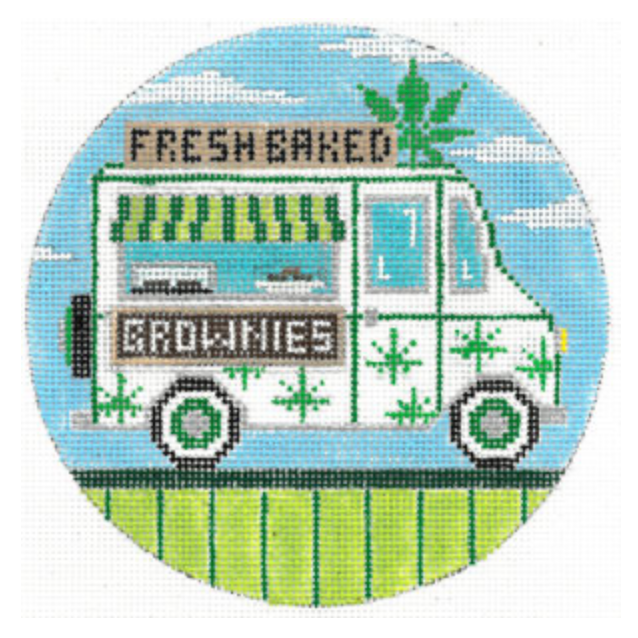 Fresh Baked Brownies Truck Canvas