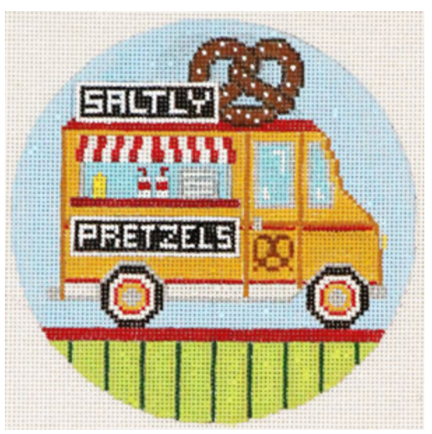 Pretzel Food Truck Canvas