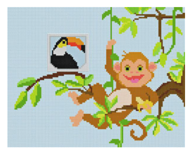 Monkey In Tree Tooth Fairy Pillow Canvas