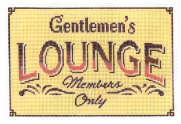 Gentleman's Lounge - Members Only Canvas