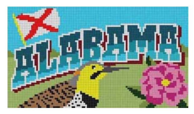 Alabama (State) Canvas