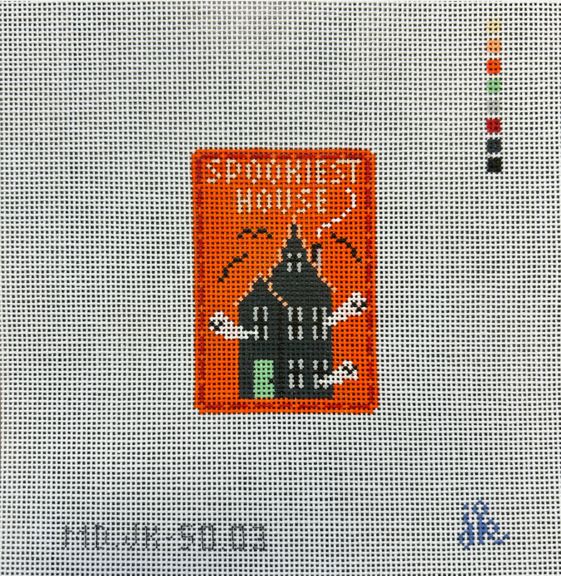 Spookiest House Patch Canvas
