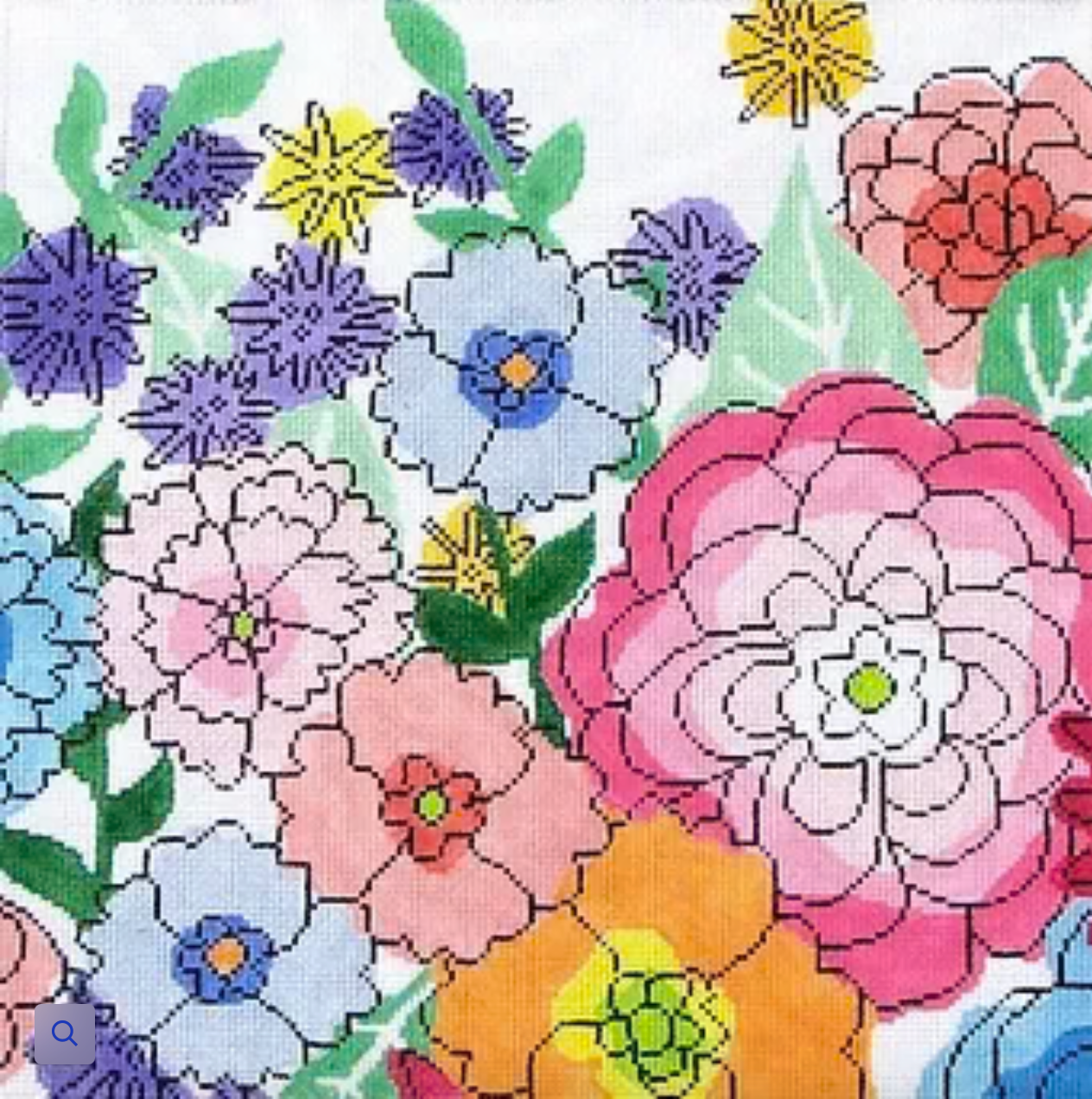 Large Garden Jewels #2 Canvas
