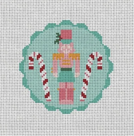 Nutcracker with Candy Cane Canvas