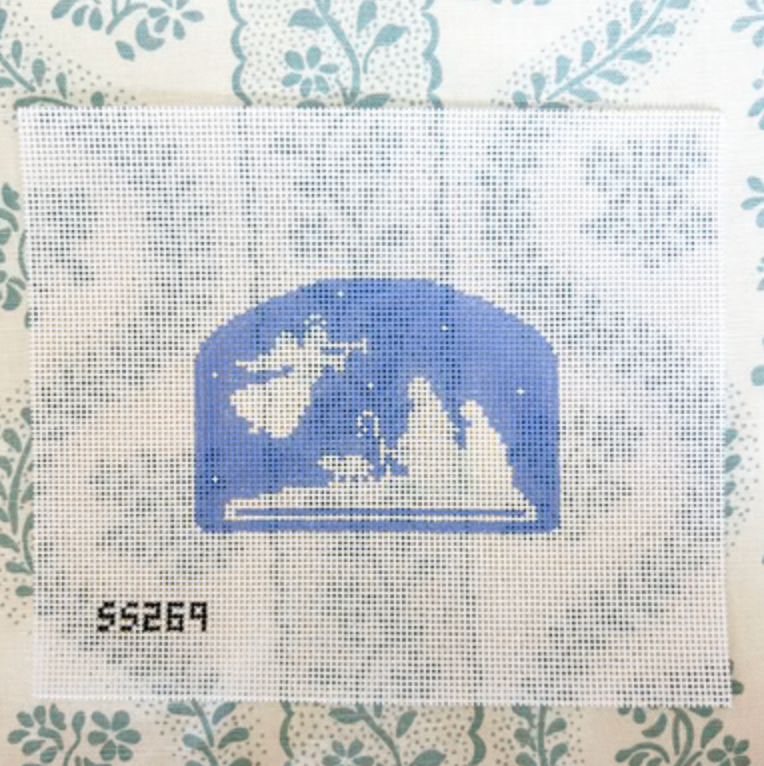 Blue and White Stable Canvas