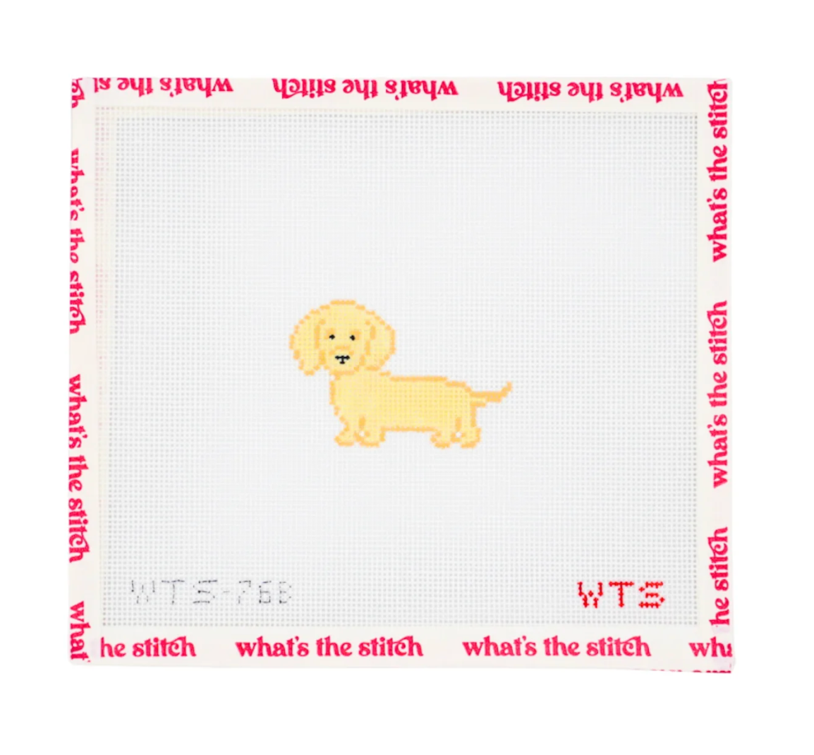 Mini Golden Weenie Canvas