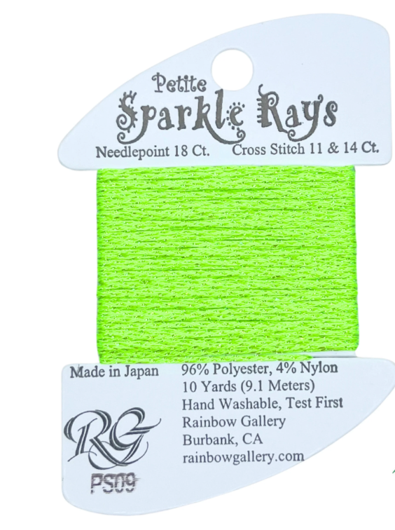 PS09 Apple Green Petite Sparkle Rays