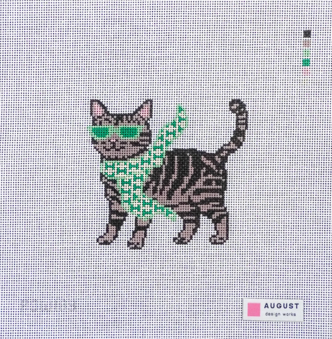 Bougie Tabby Cat Canvas