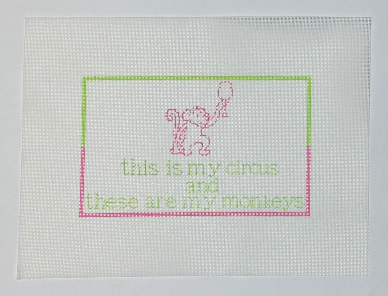 TRUNK SHOW - This is My Circus, These are My Monkeys Canvas