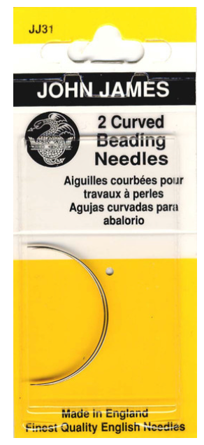 Size 10 Curved Beading Needle - John James