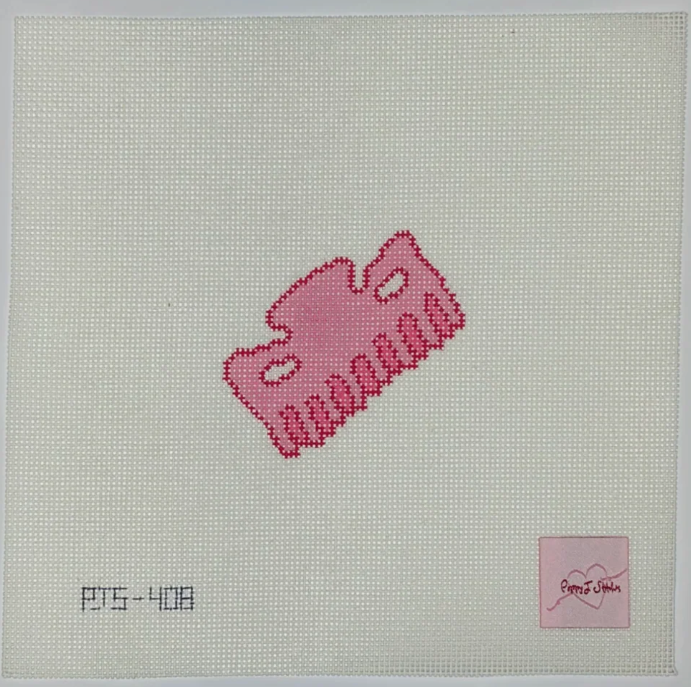 Pink Hair Clip Mini Canvas
