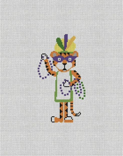Mardi Gras Tiger Canvas