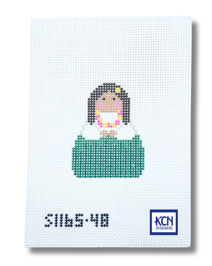 Hula Girl Stitch It Angel Canvas