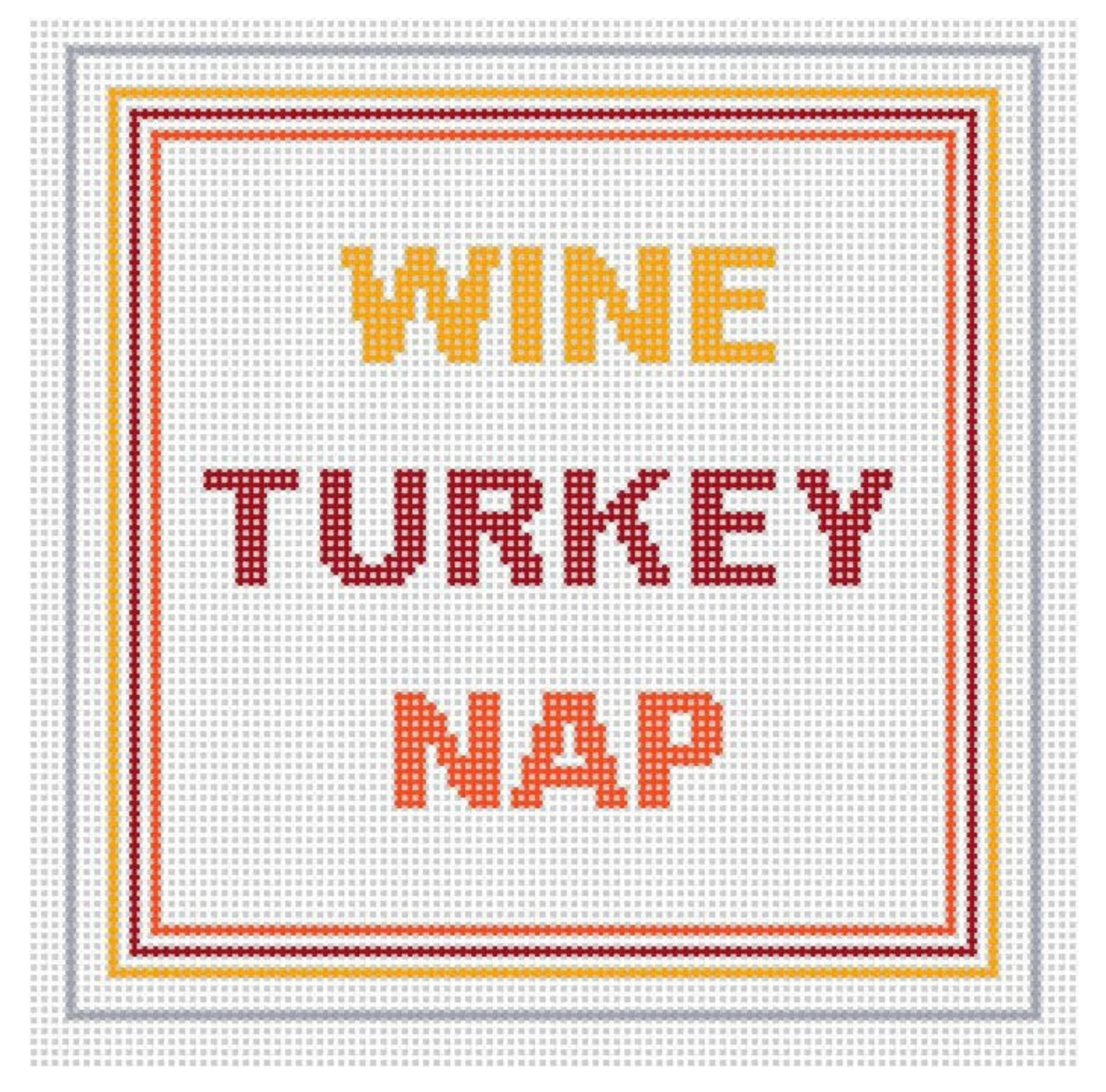 Wine Turkey Nap Canvas
