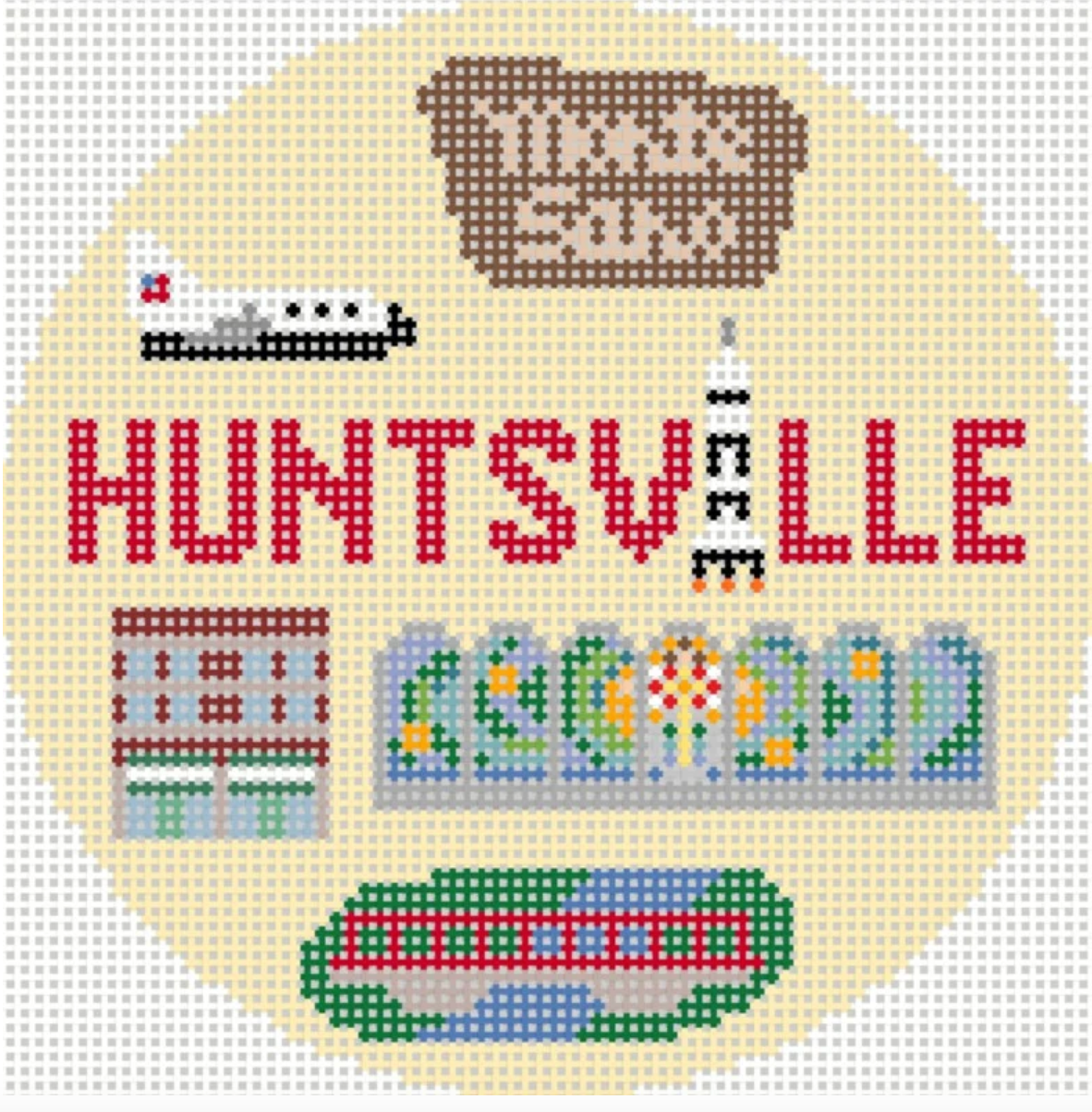 Huntsville Round Canvas