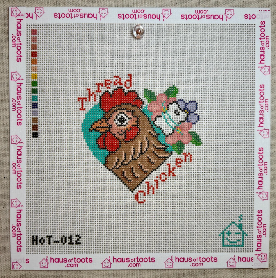 Thread Chicken Canvas