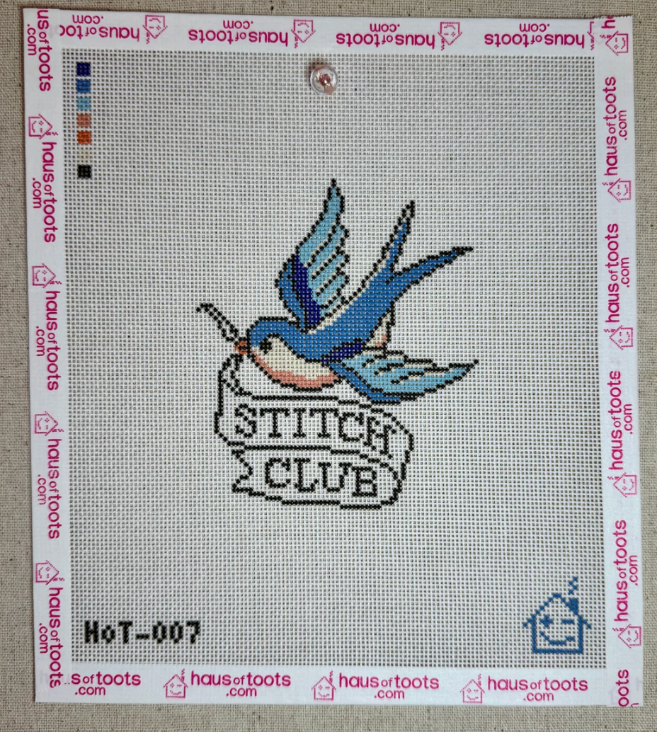 Stitch Club Bird Canvas