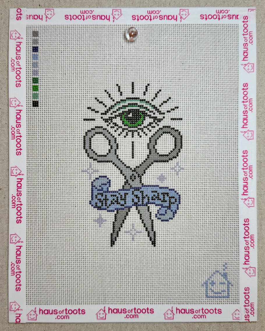 Stay Sharp Scissors Canvas