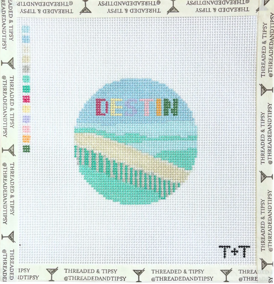 Destin Round Canvas