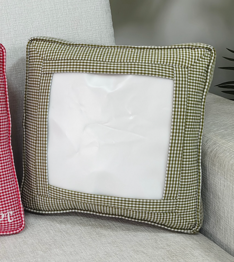 *PREORDER* Self Finishing Gingham Pillow