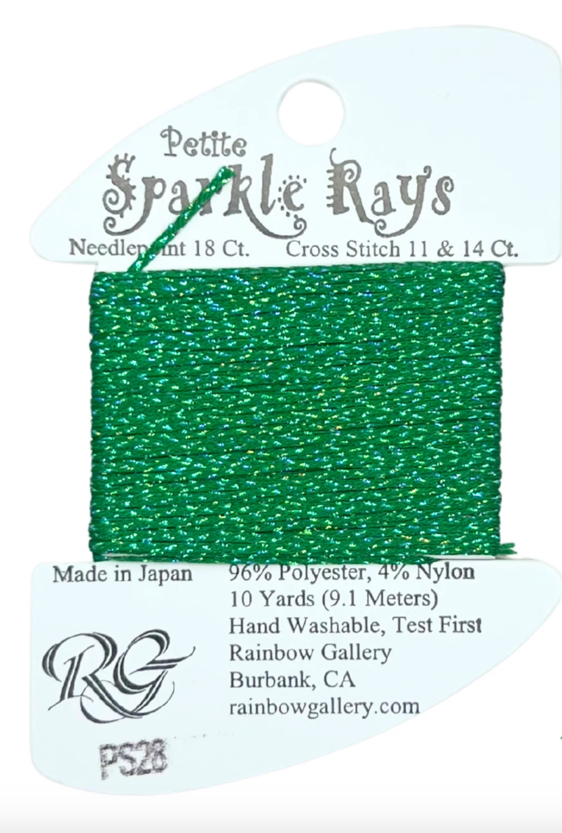 PS28 Christmas Green Petite Sparkle Rays