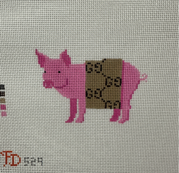 Pig In An GG Blanket Canvas