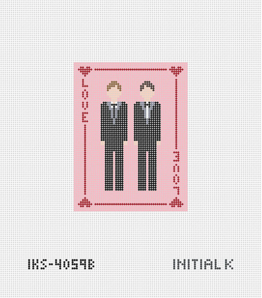 Love Card Grooms Canvas
