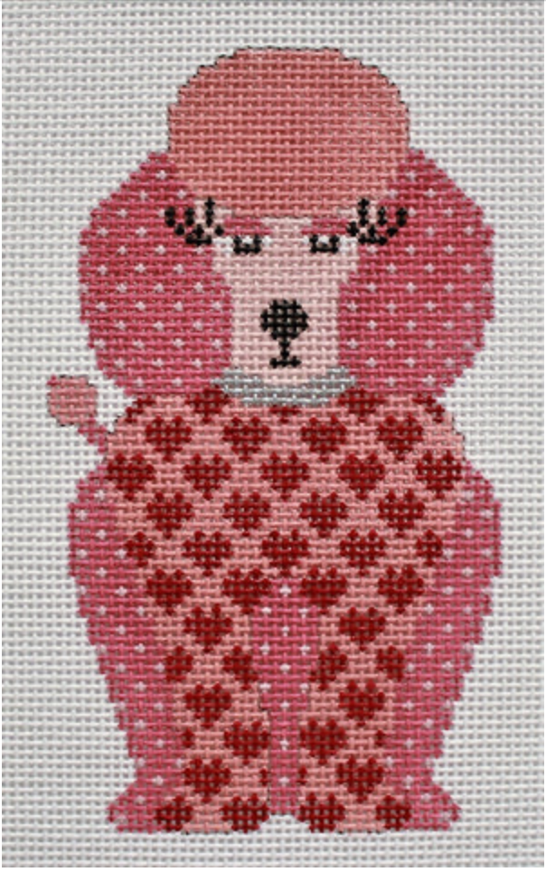 Pink Poodle Canvas