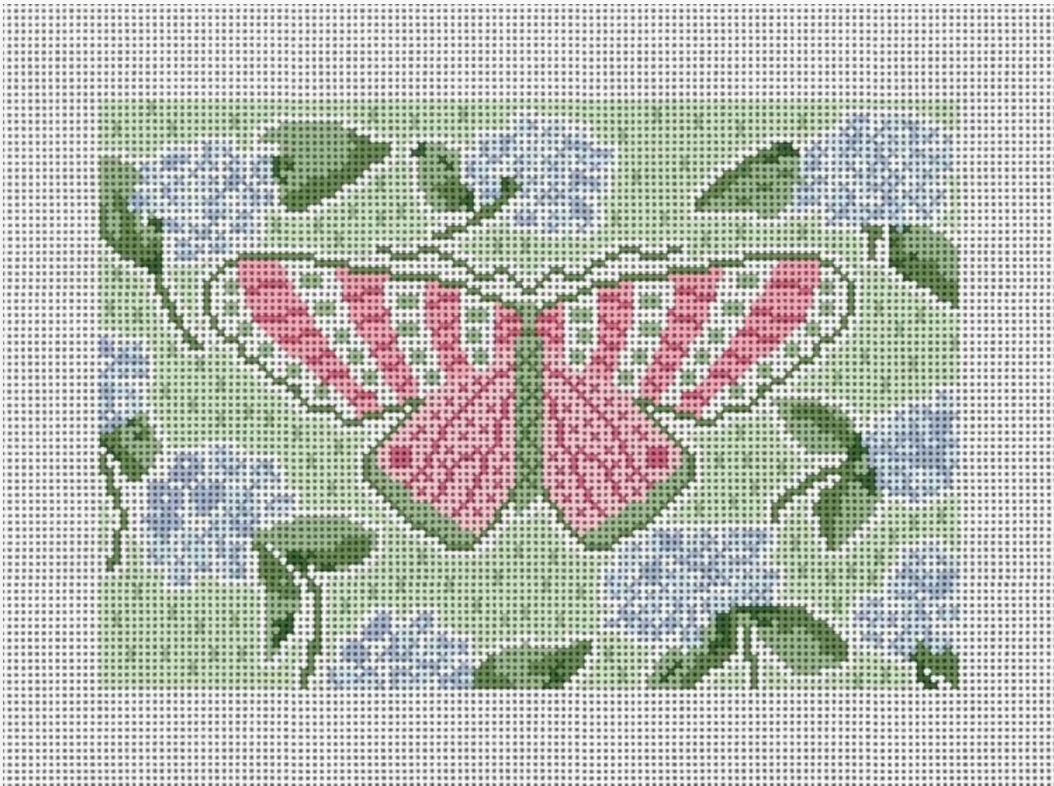 Pink & Green Butterfly Canvas