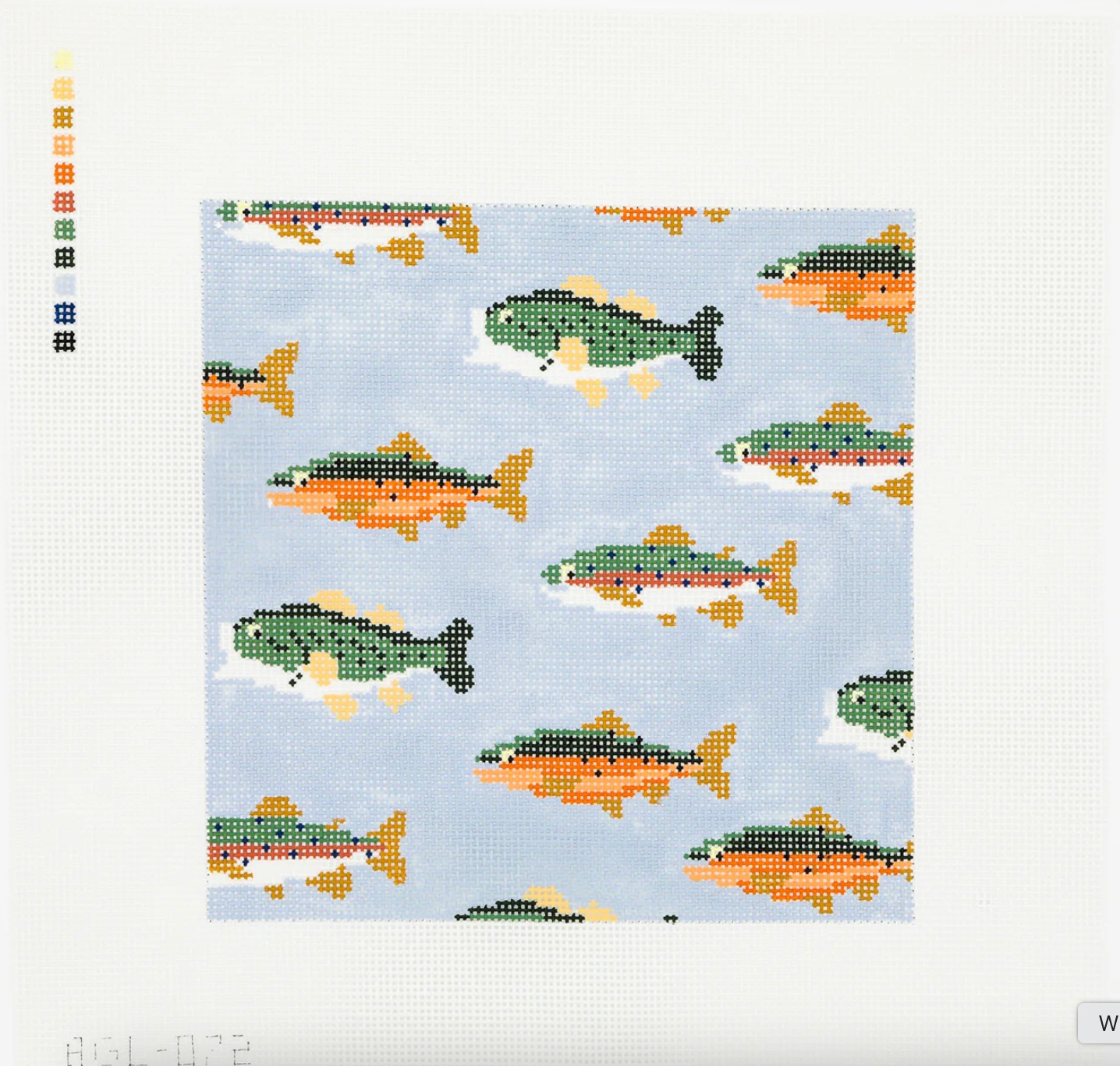 Stream of Fish Canvas