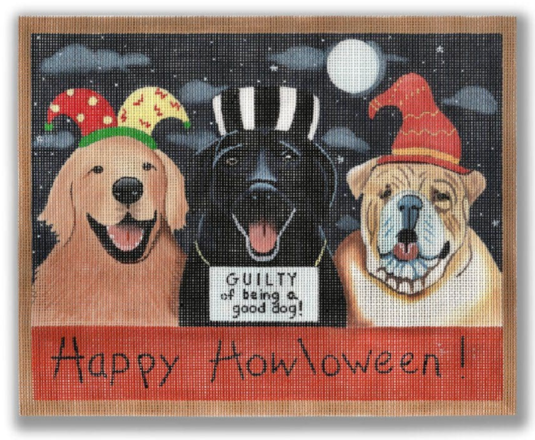 Happy Howloween! Dog Canvas