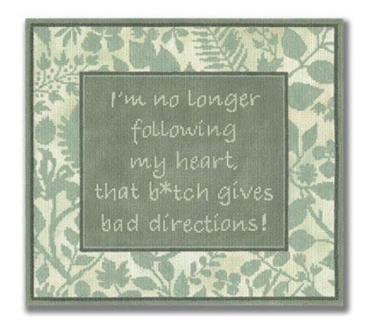 I'm No Longer Following My Heart Canvas