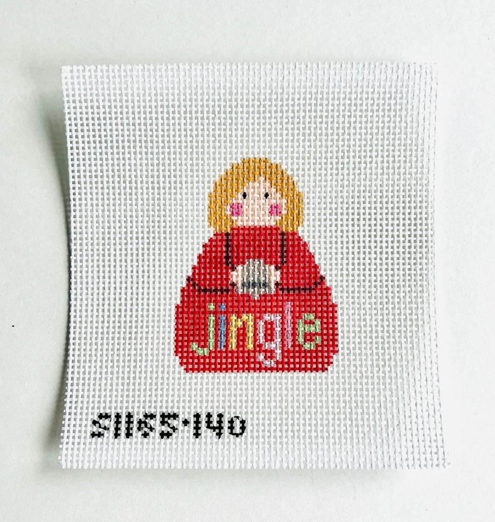 Jingle Stitch It Angel Canvas